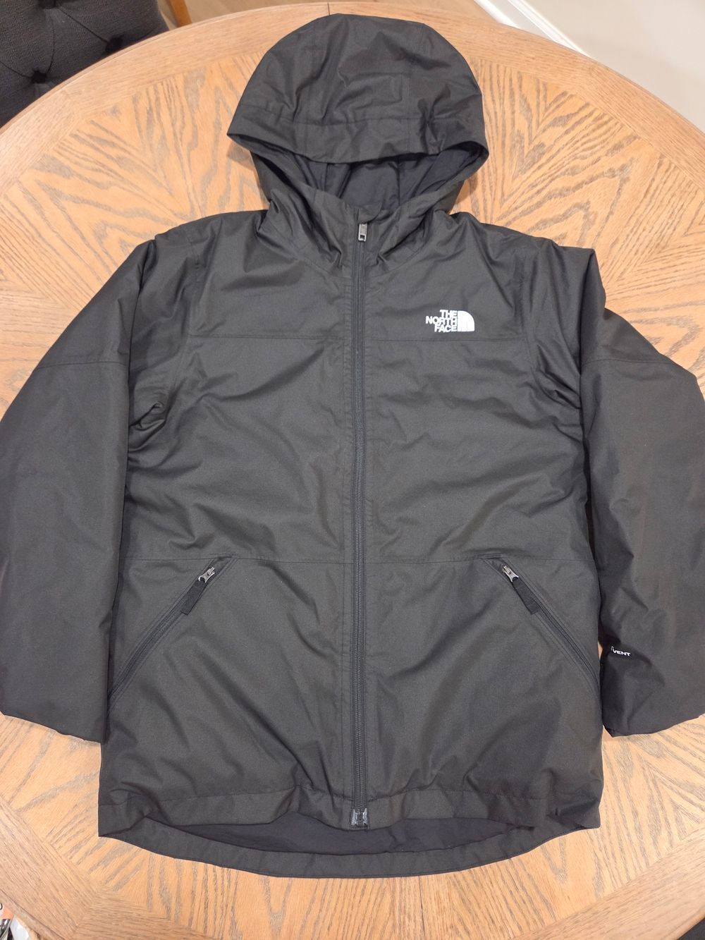 The North Face Jacket Teen XL 14/16 Black DryVent Insulated Hooded Ski Winter